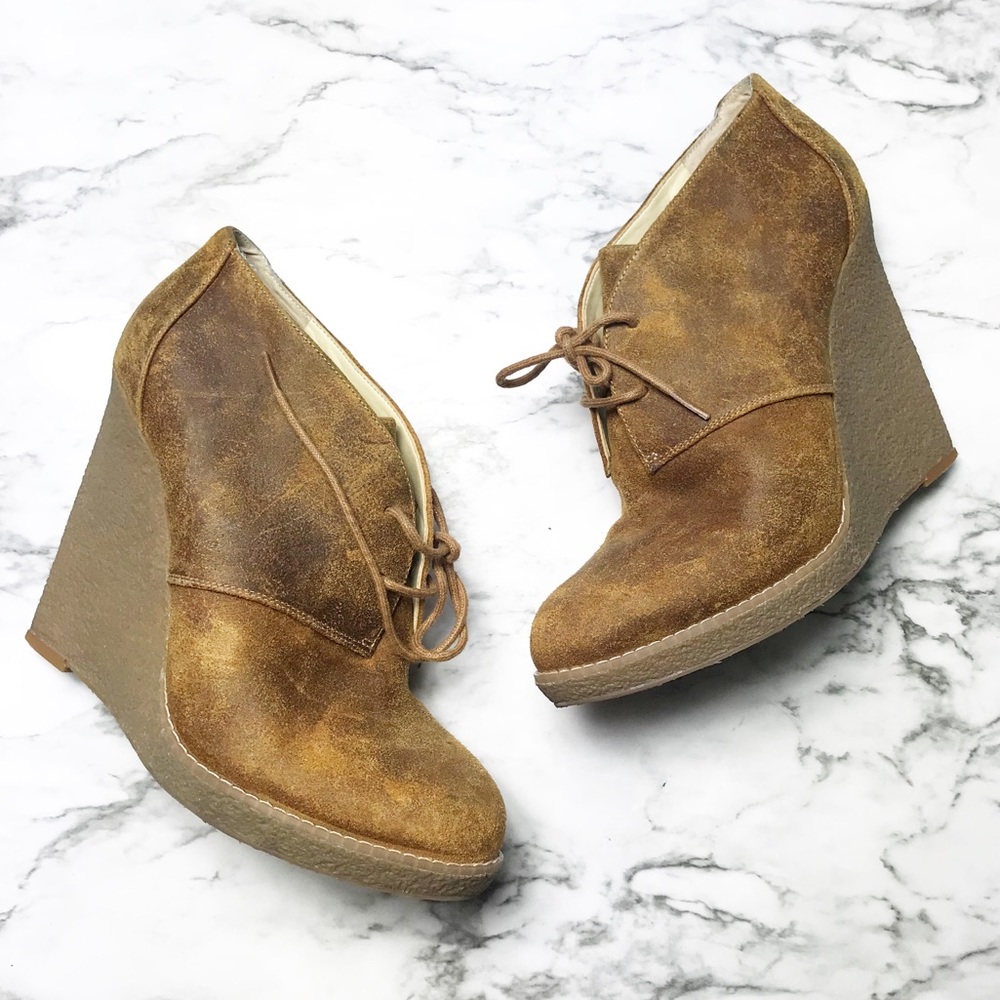 |•Enzo Angiolini•| Oiled Leather Wedges